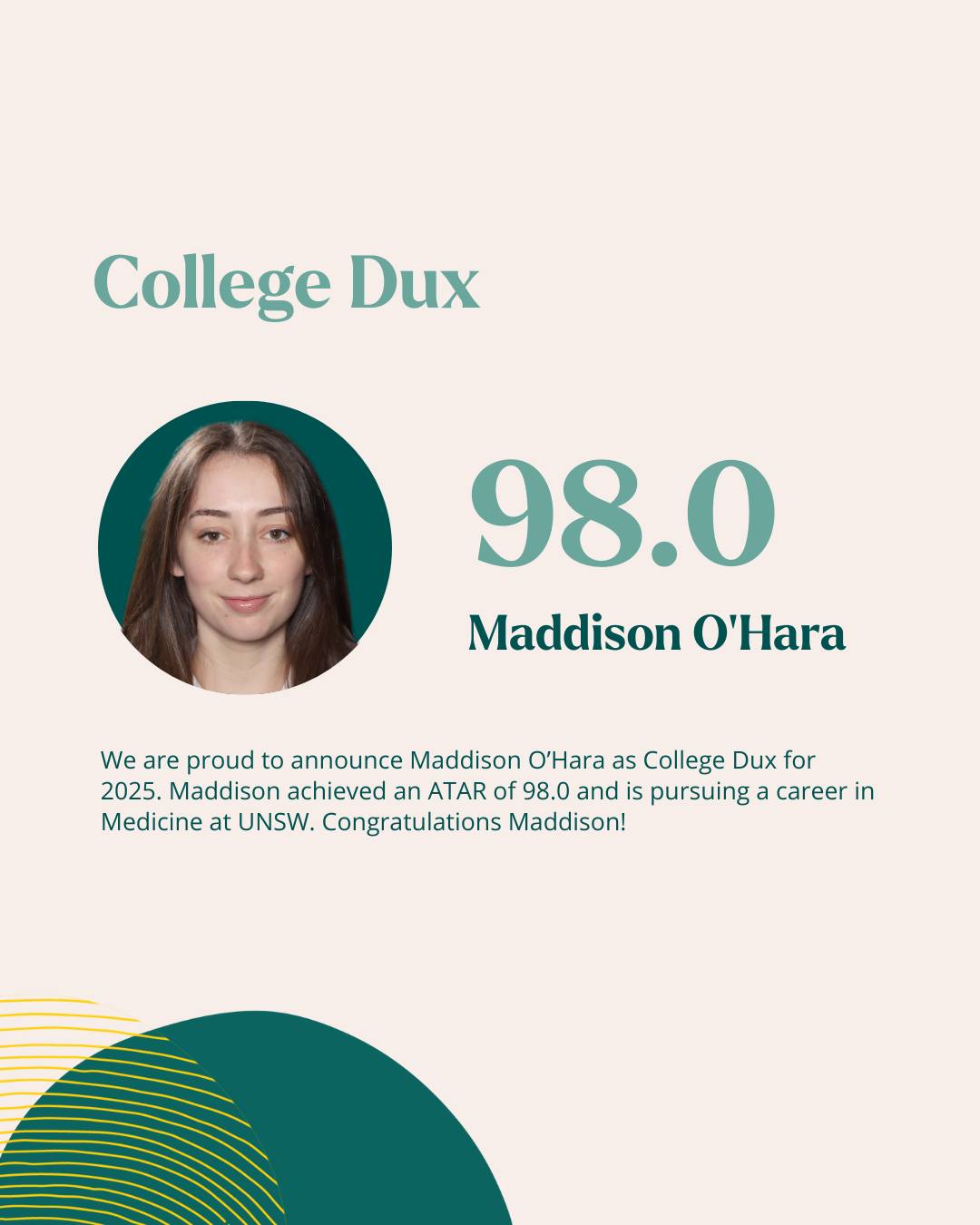 St Philip's Christian College Cessnock Facebook ad: We are proud to announce our exceptional ATAR…