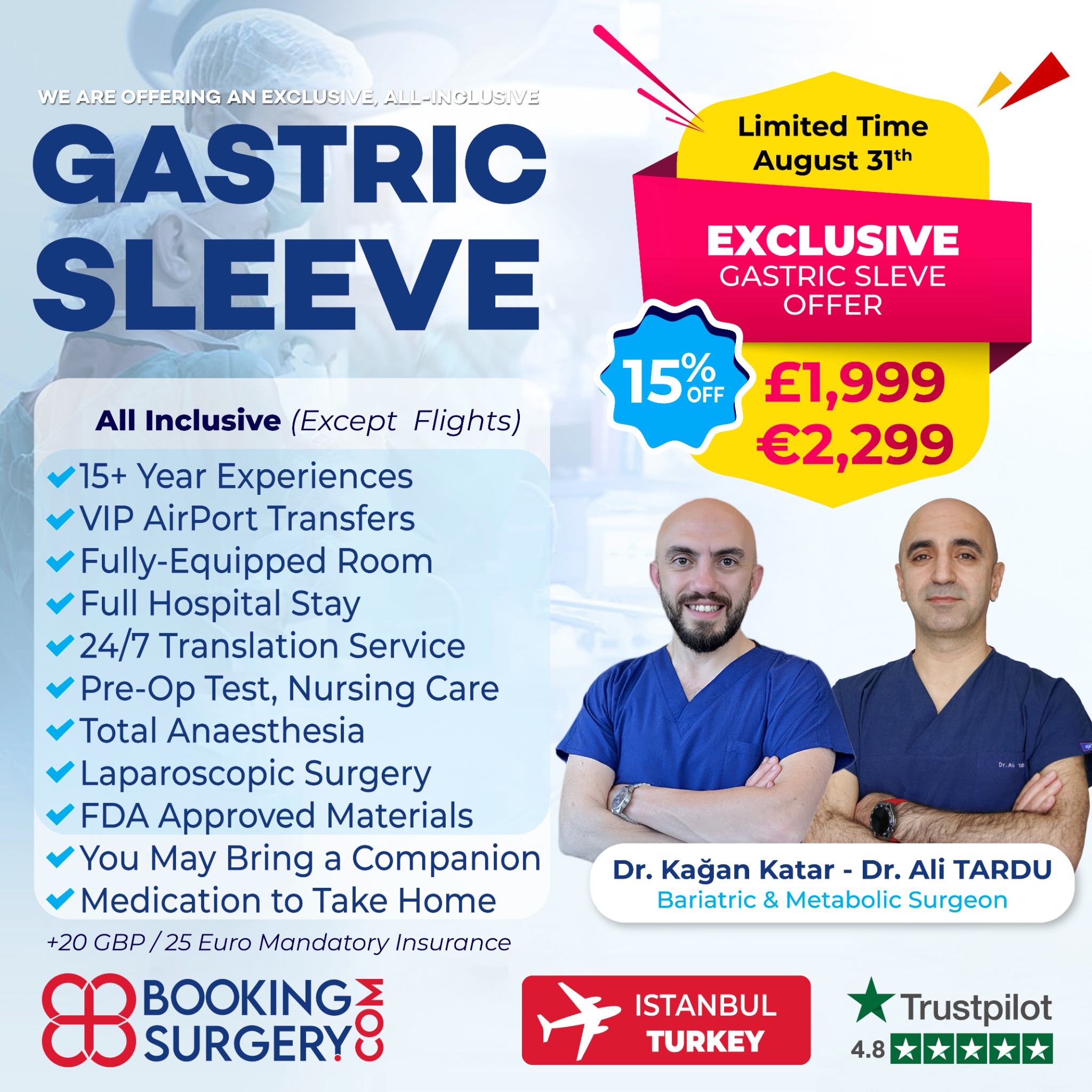 Booking Surgery Facebook ad: Start Your Weight Loss Journey Today
