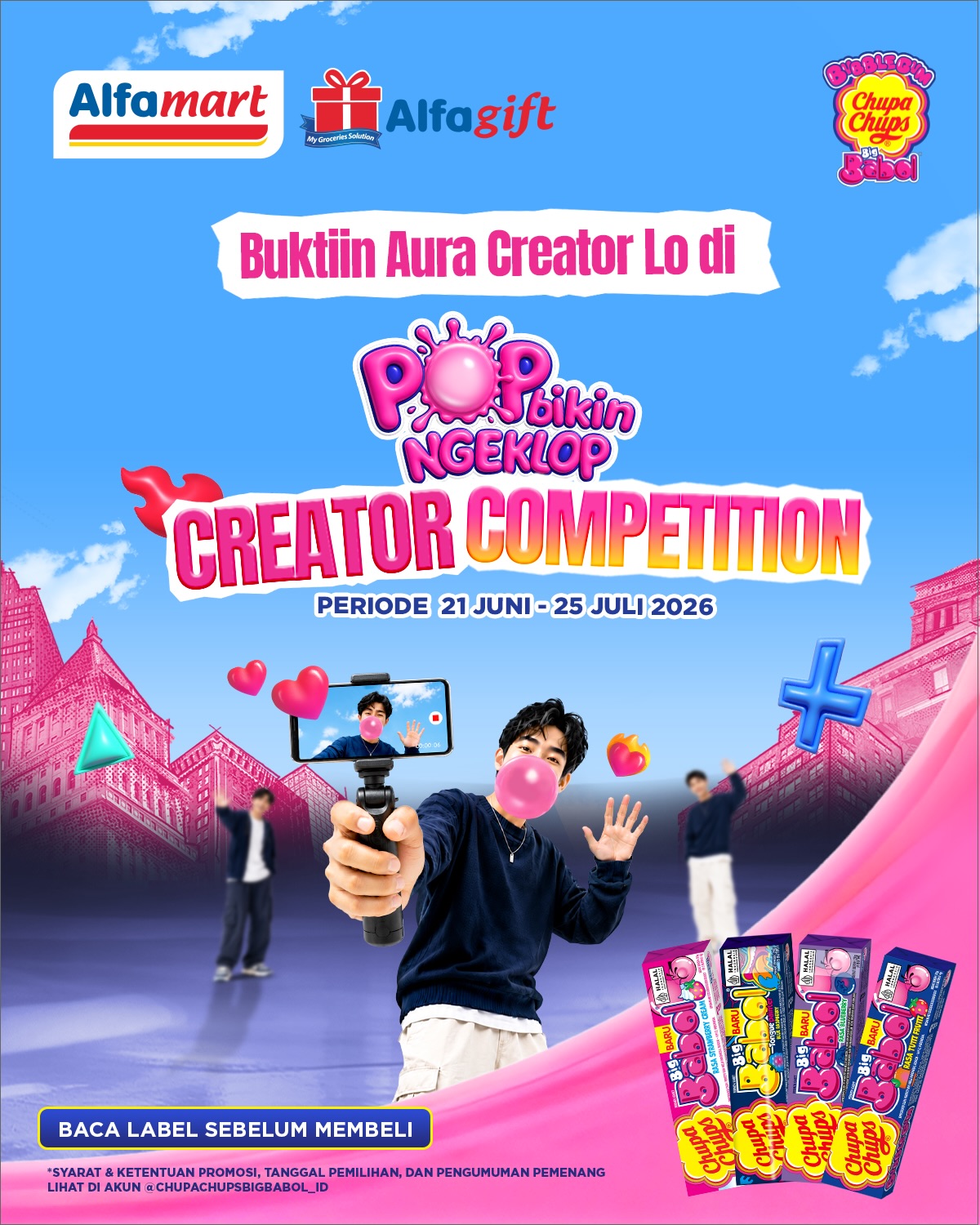 Big Babol Indonesia Facebook ad: POP BIKIN NGEKLOP CREATOR COMPETITION IS ON!