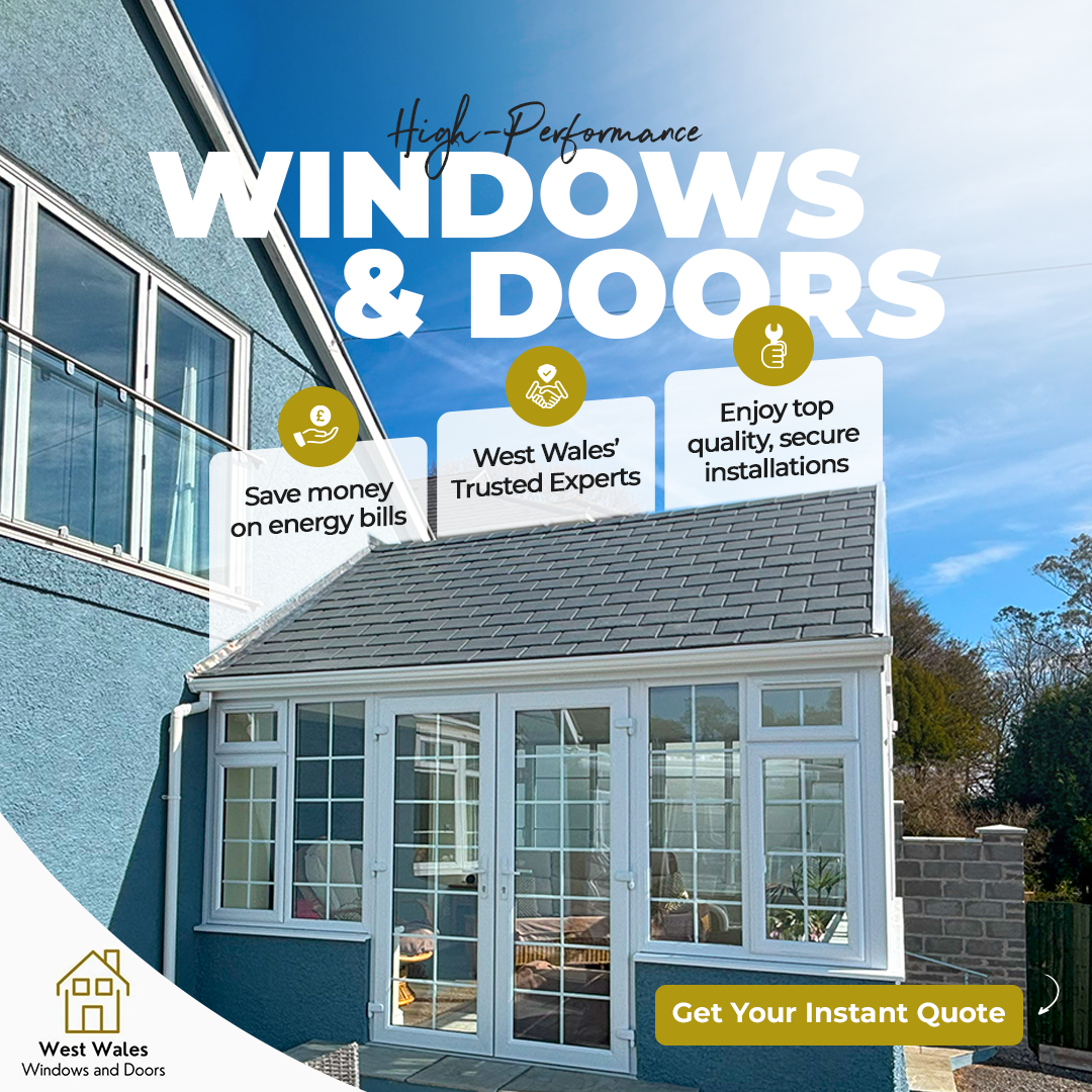 West Wales Windows & Doors Facebook ad: Get Instant Quote Online