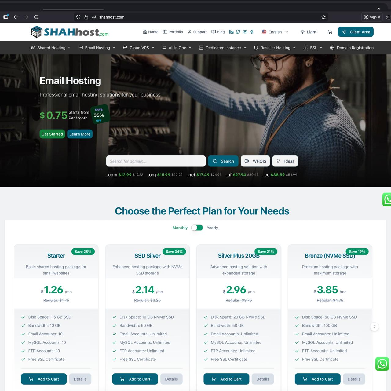 SHAHhost Facebook ad: SHAHhost | #1 Web Hosting &.af Domain Registration in…