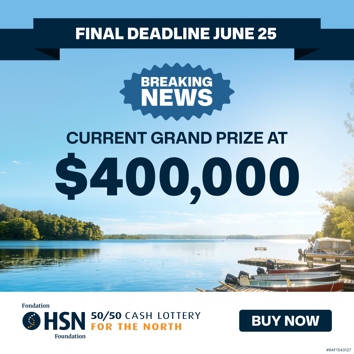 HSN 50/50 Facebook ad