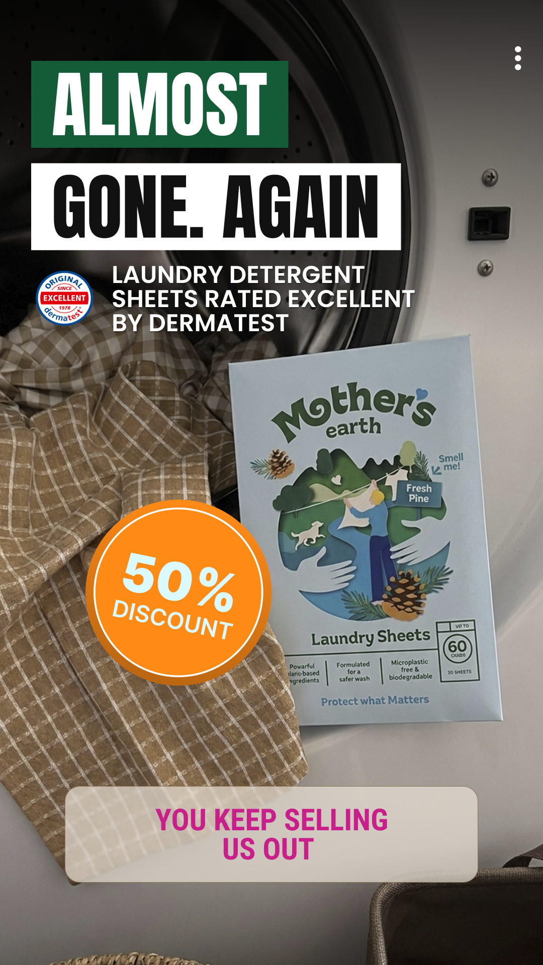 Mothers Earth Facebook ad