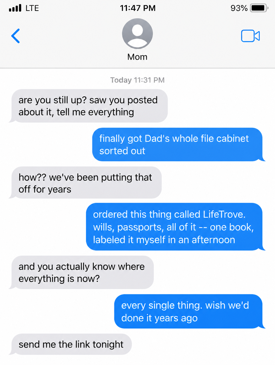 LifeTrove Facebook ad