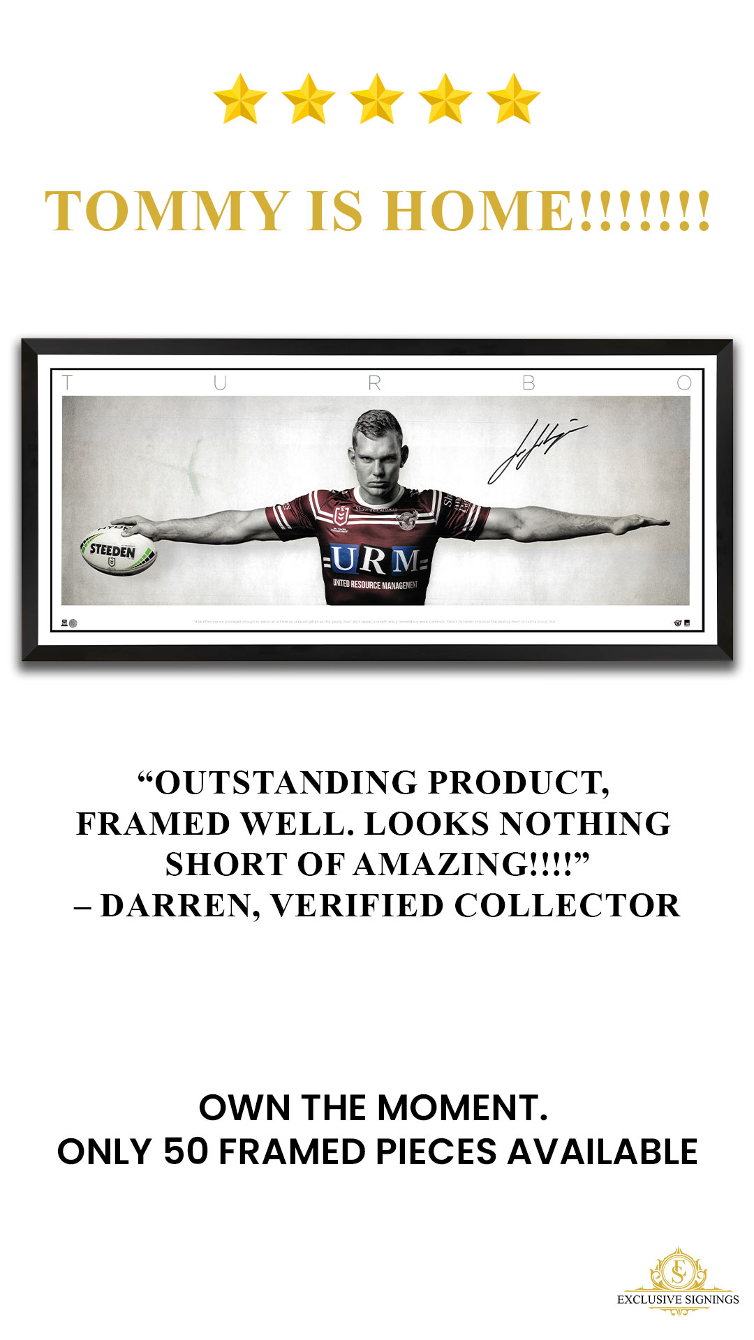 Exclusive Signings Facebook ad