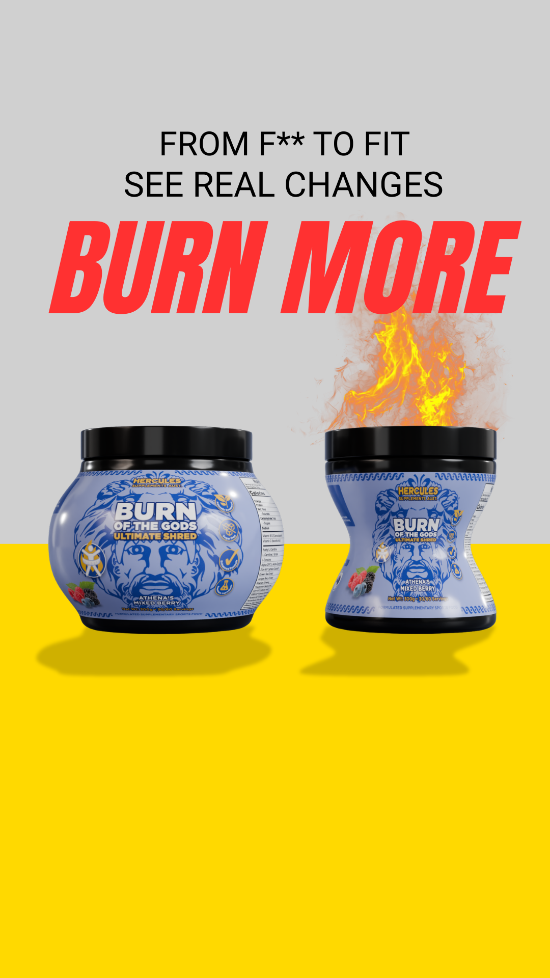 Hercules Supplements Aust Facebook ad
