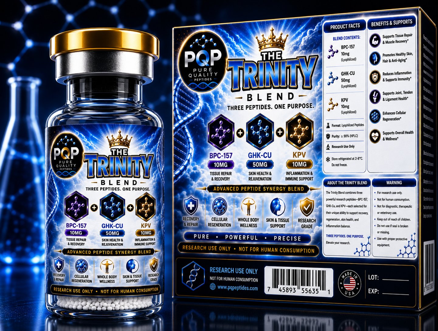 Pure Quality Peptides Facebook ad: PURE Quality Peptides | Premium Wellness & Peptide…
