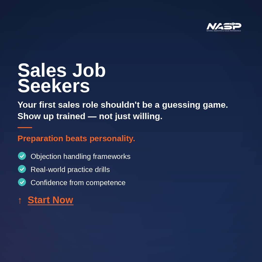 NASP - Sales Training Facebook ad: Upgrade Your Sales Identity