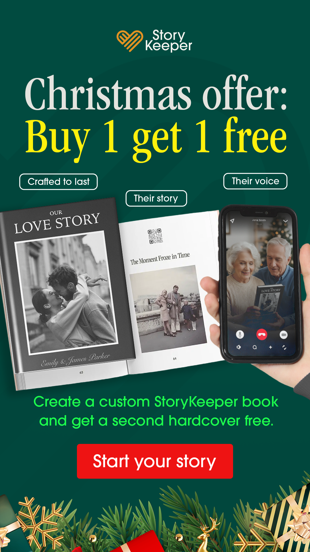 StoryKeeper Facebook ad