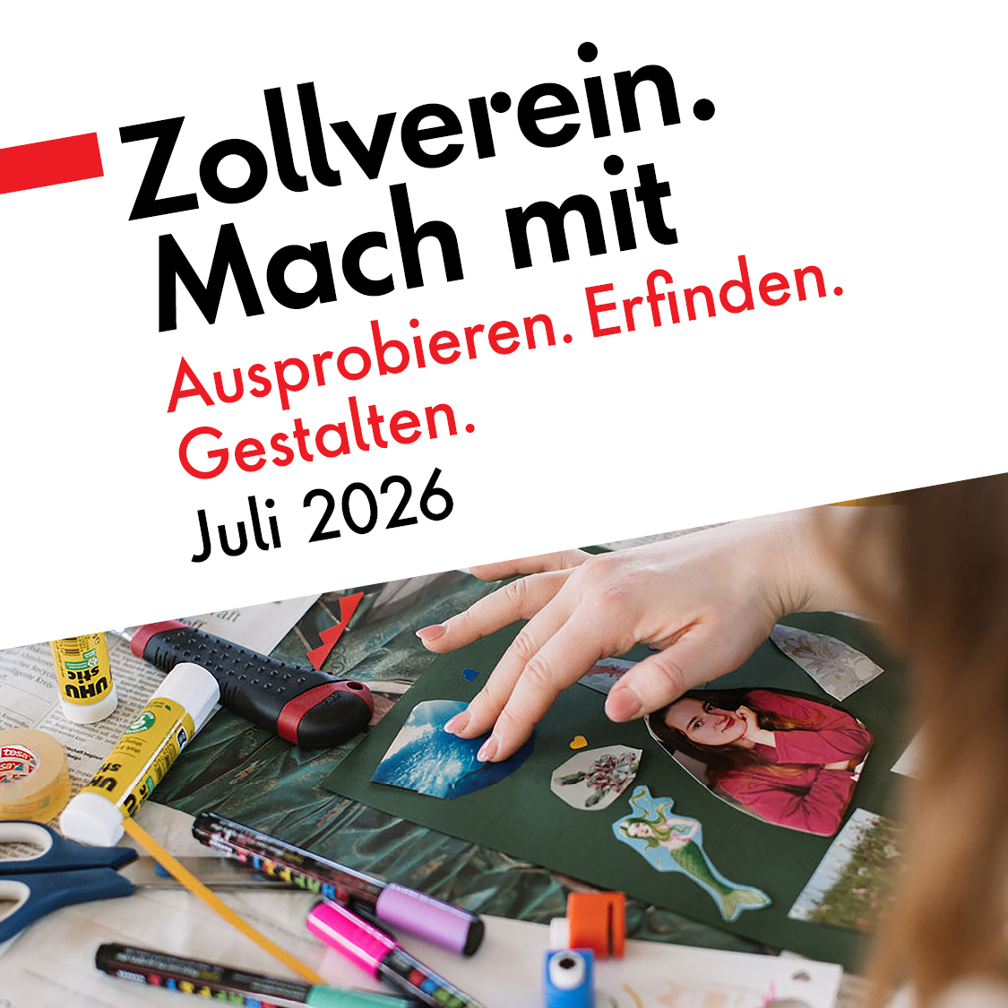 Zeche Zollverein Facebook ad: Nicht nur zuschauen.
