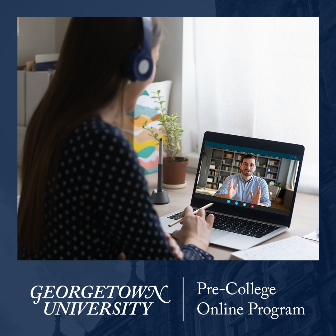 Georgetown University Pre-College Online Program Facebook ad
