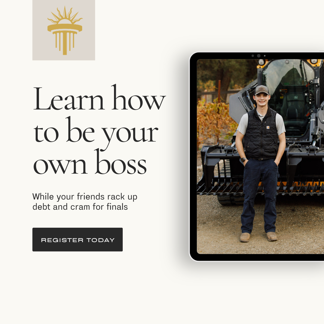 Rising Entrepreneur Institute Facebook ad: While They Study, You Could Be Earning
