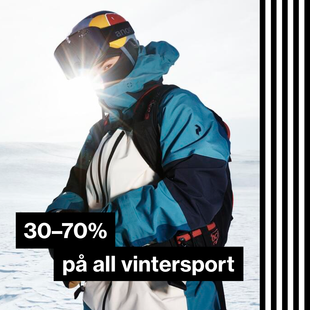 Stockholm Quality Outlet Facebook ad: 30-70% på all vintersport Fynda underställ, skaljackor, ja…