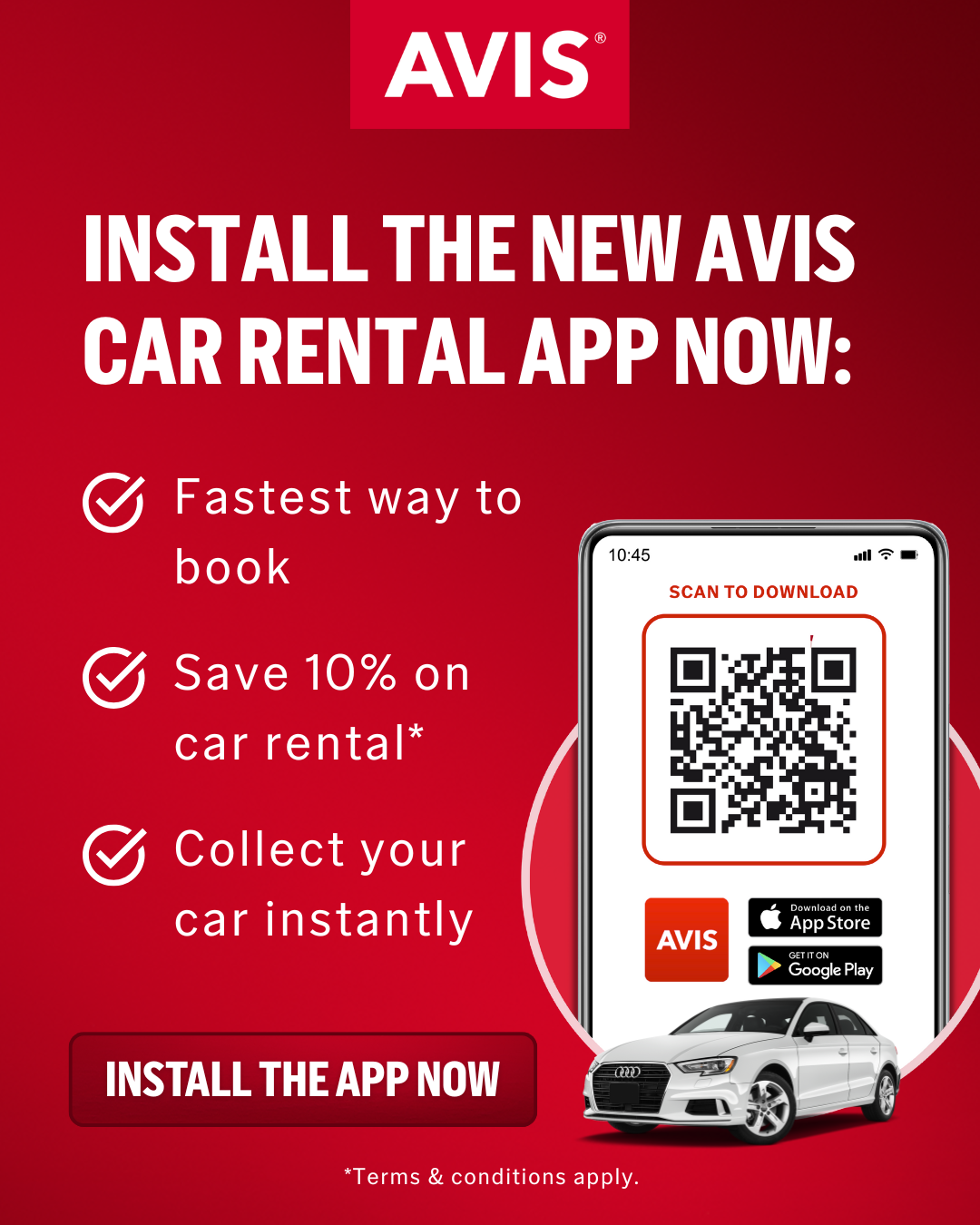 Avis Europe Facebook ad