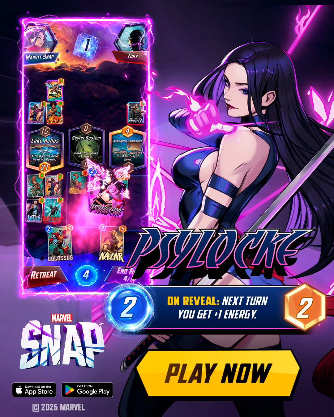 MARVEL SNAP Facebook ad