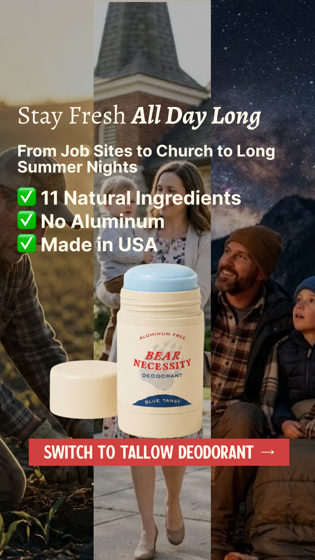 Papabear Naturals Facebook ad