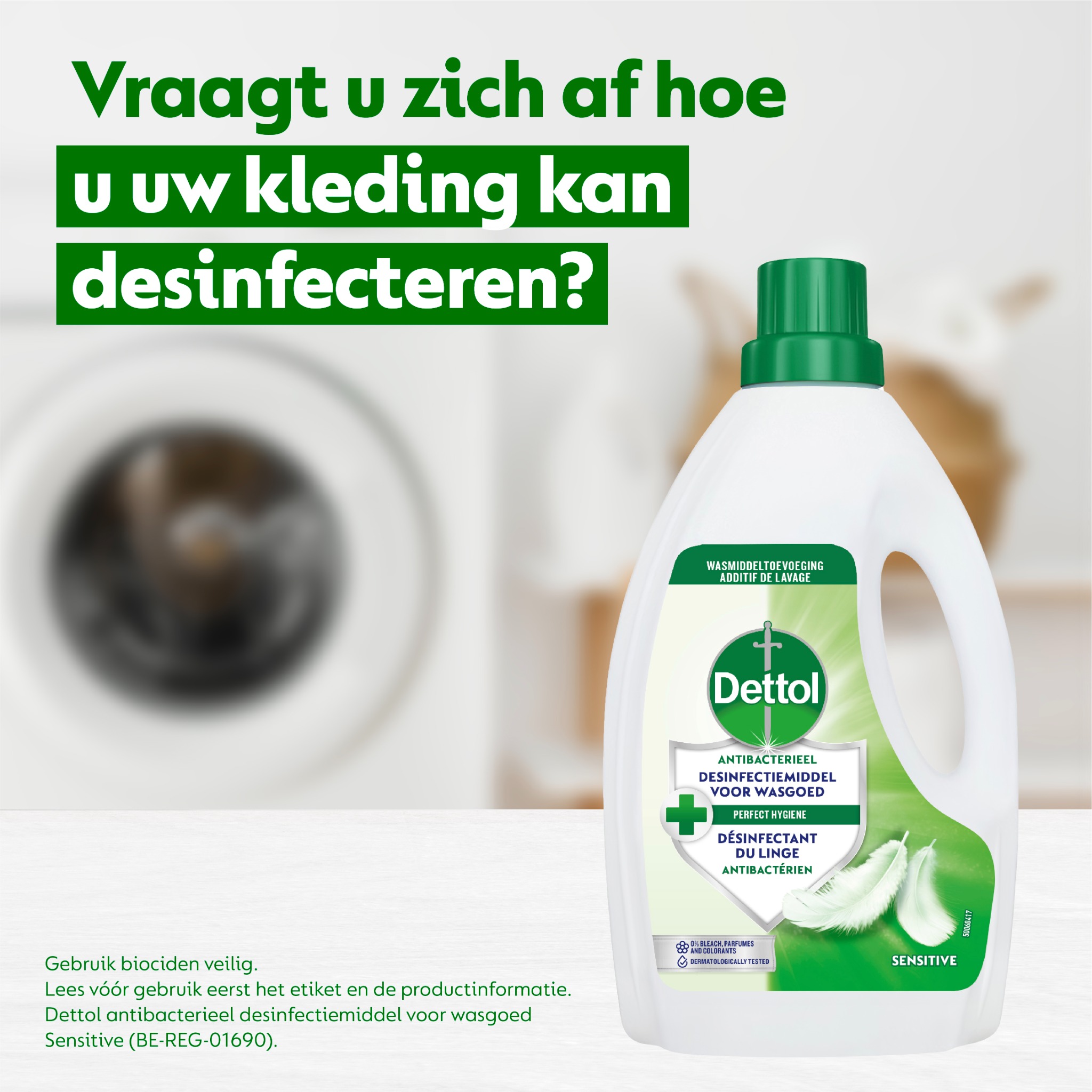 Dettol België / Belgique Facebook ad: Zeg vaarwel tegen onaangename geurtjes!