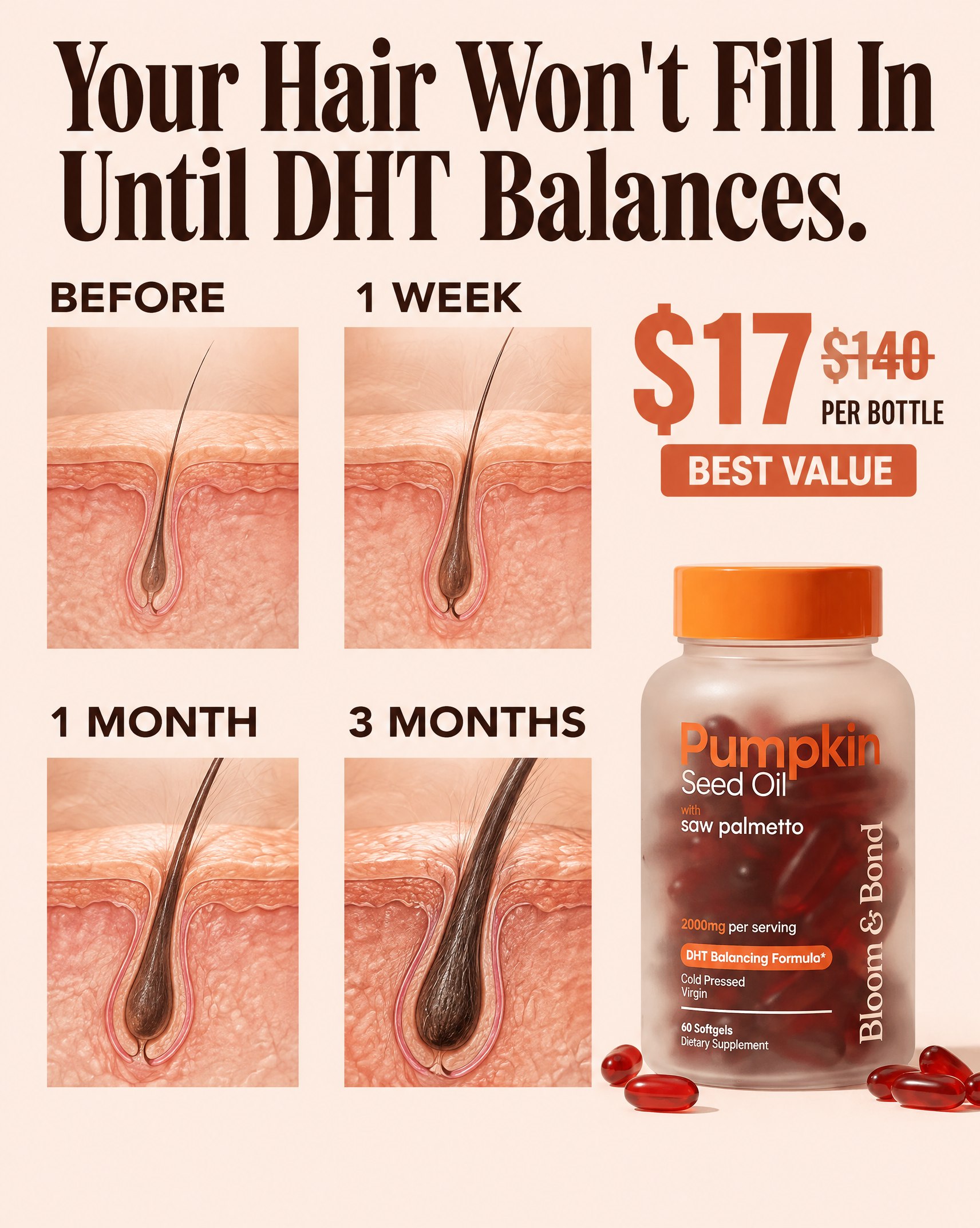 Beauty Reviews Facebook ad: Help Hair Loss Naturally