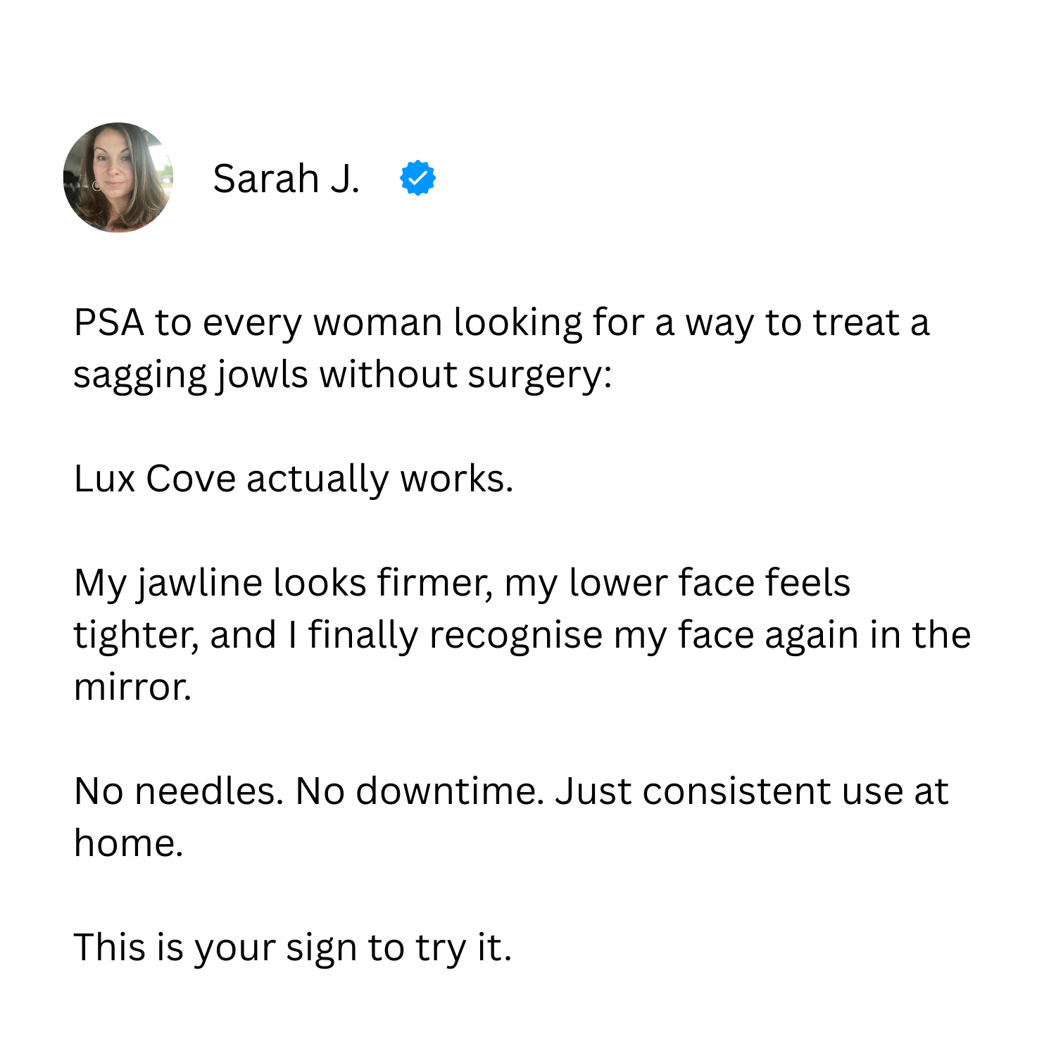 Lux Cove Facebook ad