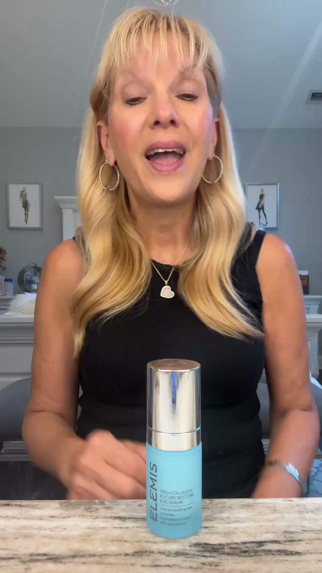 Elemis Facebook ad: NEW Pro-Collagen Future Restore Eye Serum