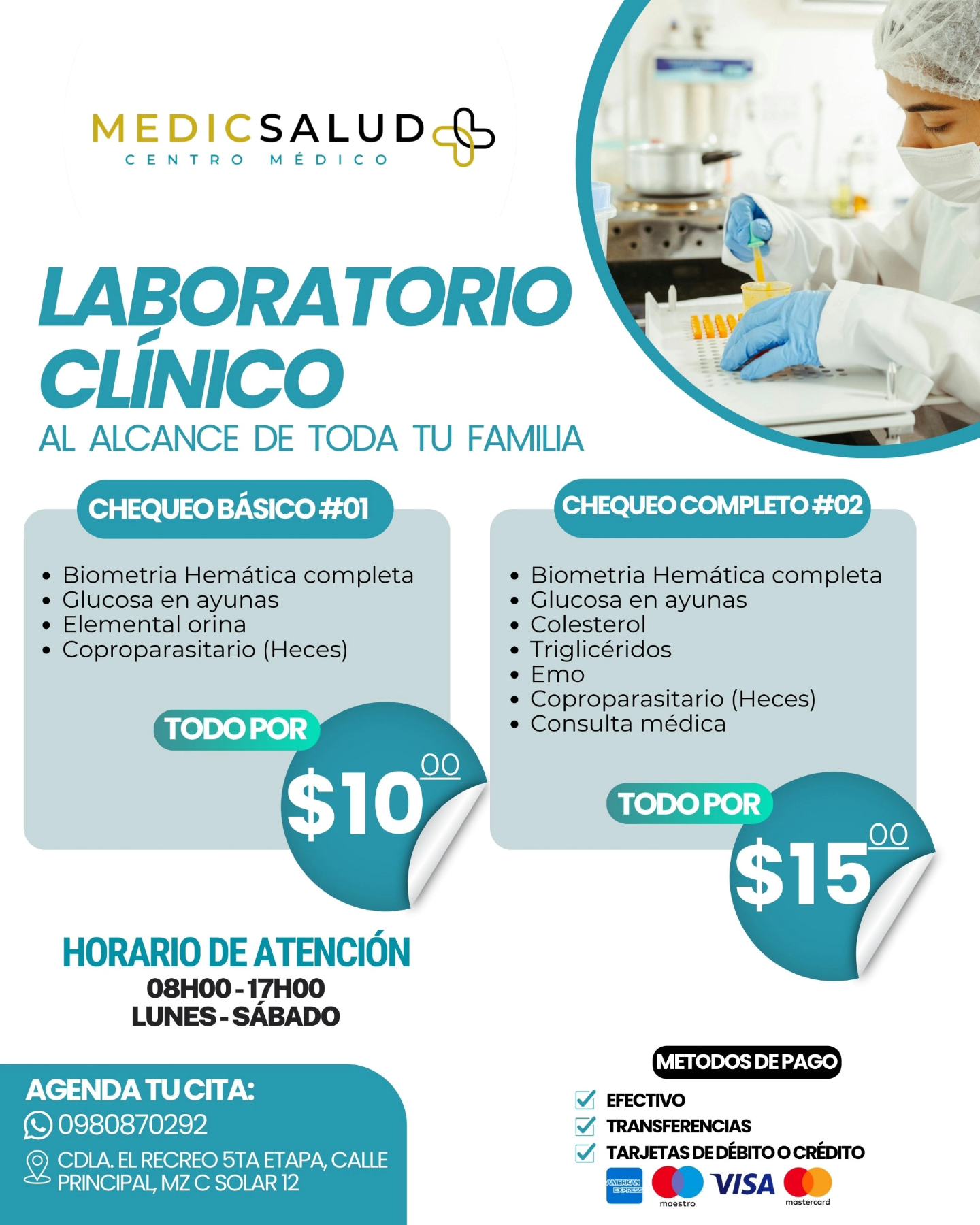MedicSalud. Facebook ad: En MedicSalud tu bienestar y el de tu…