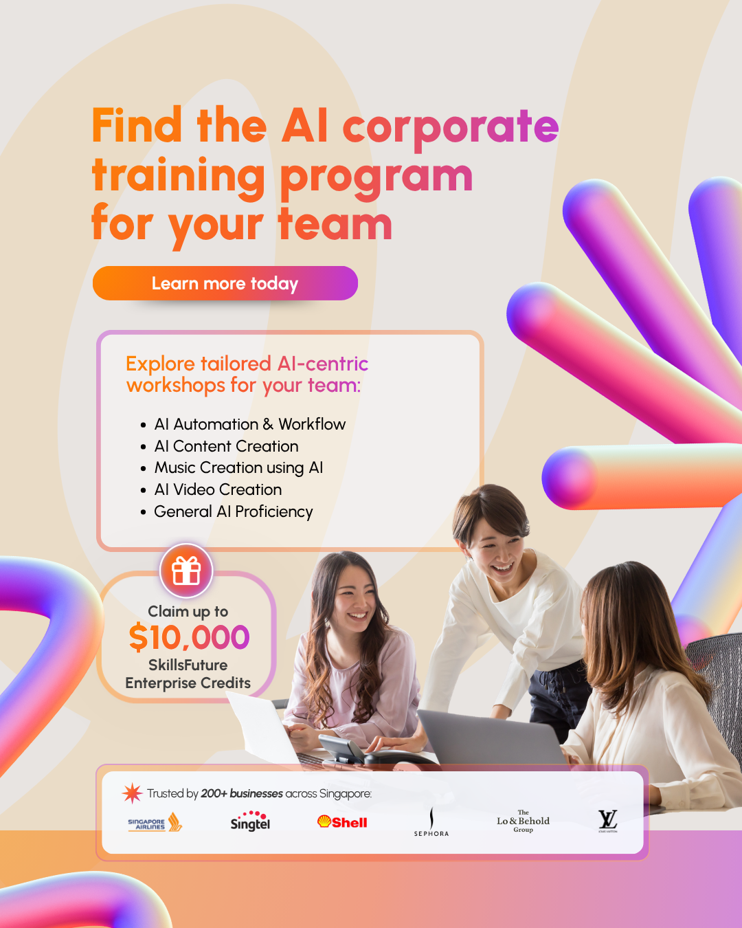 Hustle Singapore Facebook ad
