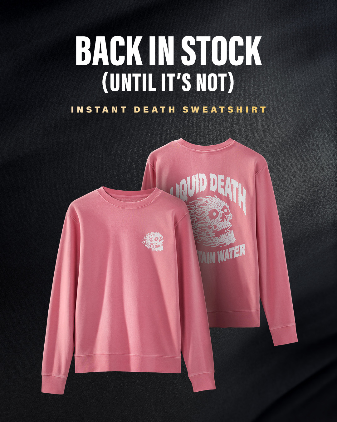 Liquid Death Facebook ad