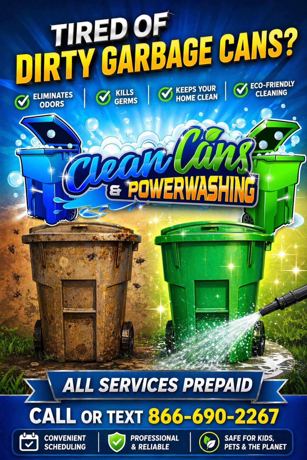 Clean Cans & Power Washing, Inc. Facebook ad