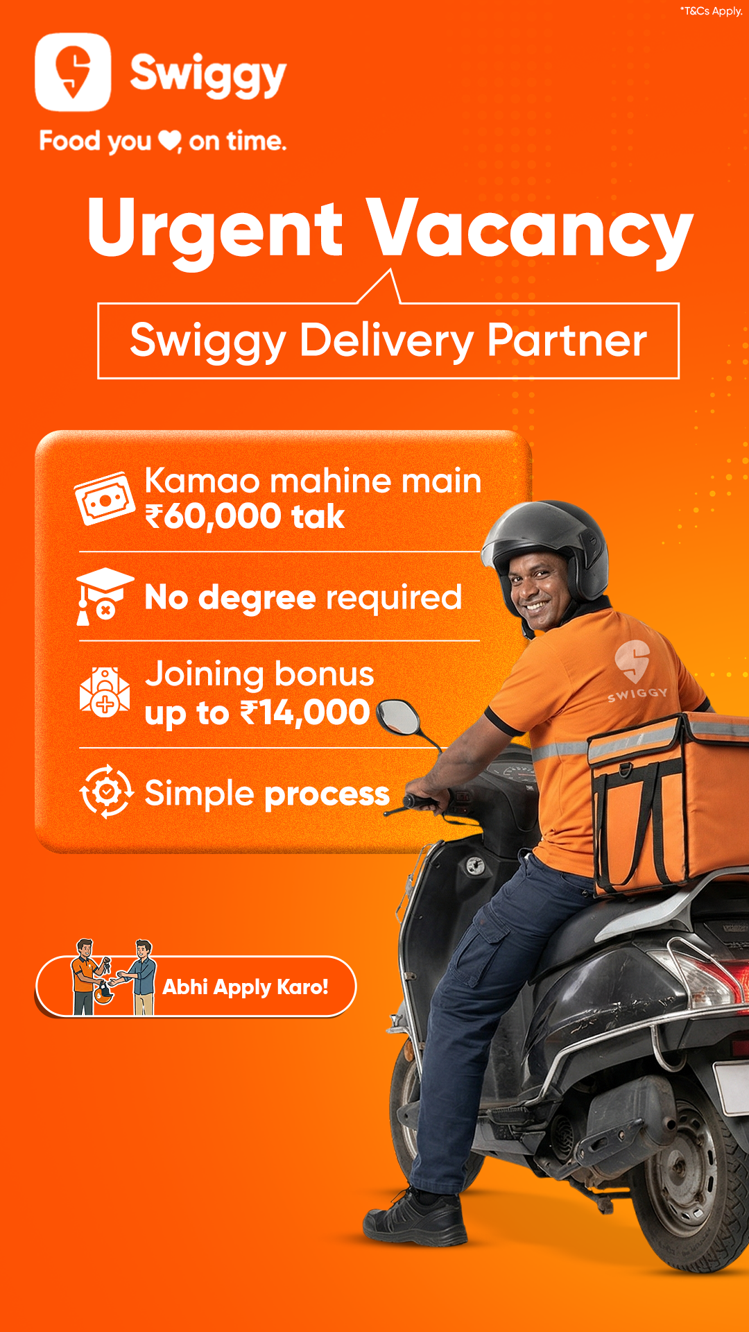 Swiggy Delivery Partners Facebook ad