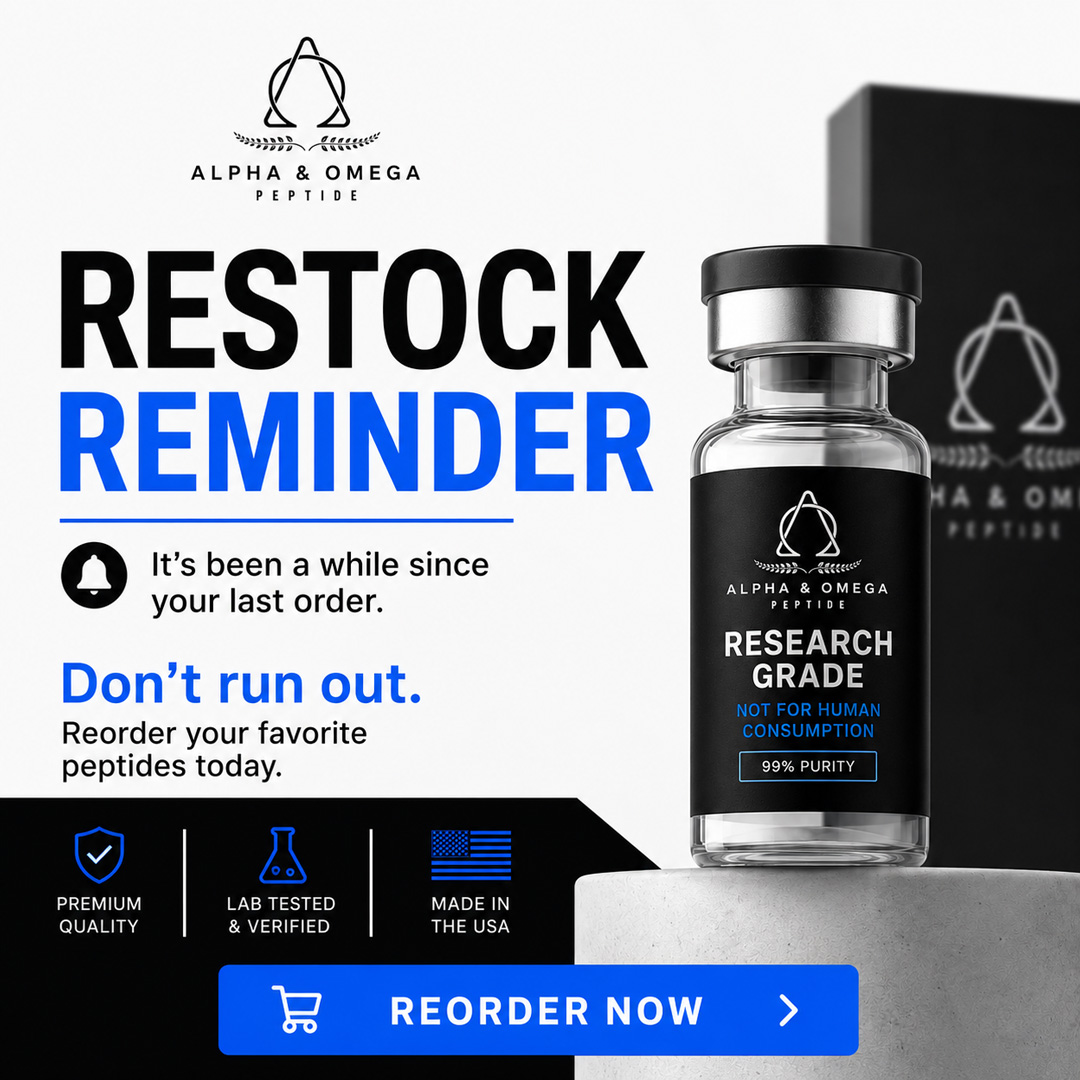Alpha Omega Peptide Facebook ad