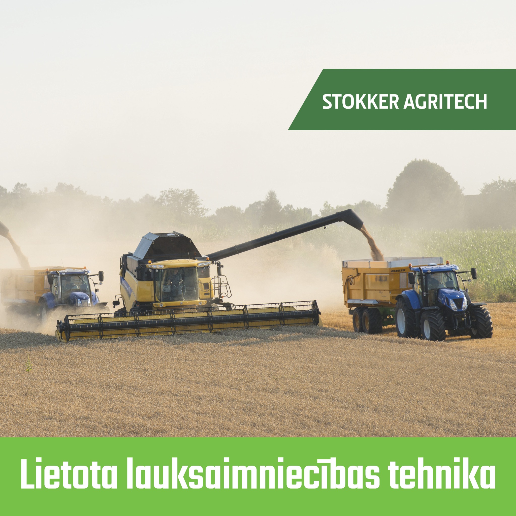Stokker Agritech Facebook ad: Lietota lauksaimniecības tehnika visiem sezonas darbiem…