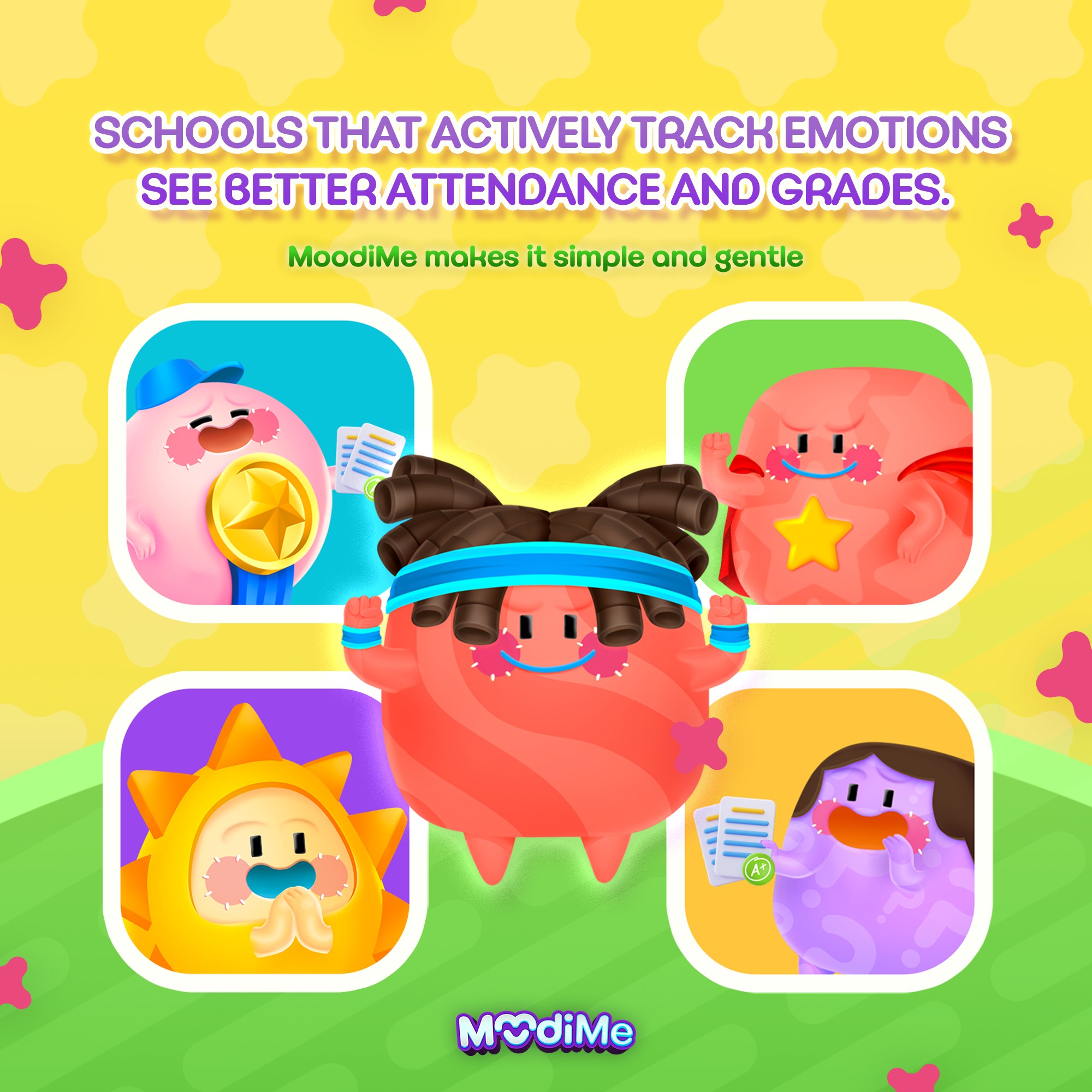 MoodiMe Facebook ad: Schools that actively track emotions see better attendance…