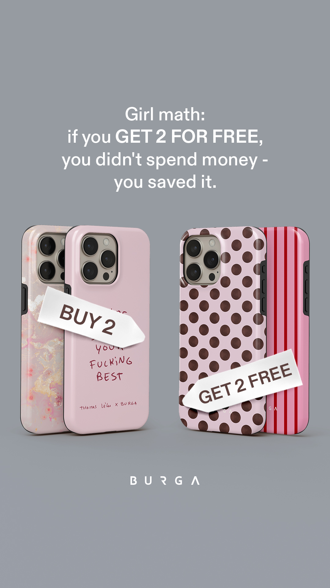 BURGA Facebook ad