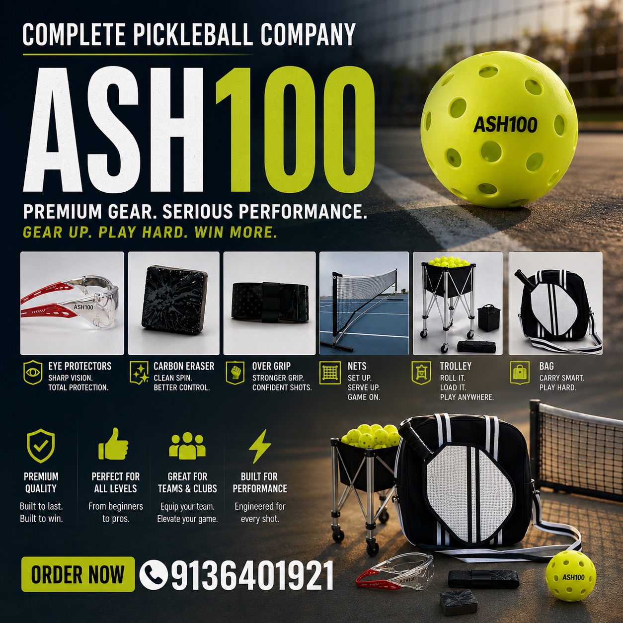 Bombaypickleballclub Facebook ad: Why shop from multiple brands when ASH100 has…