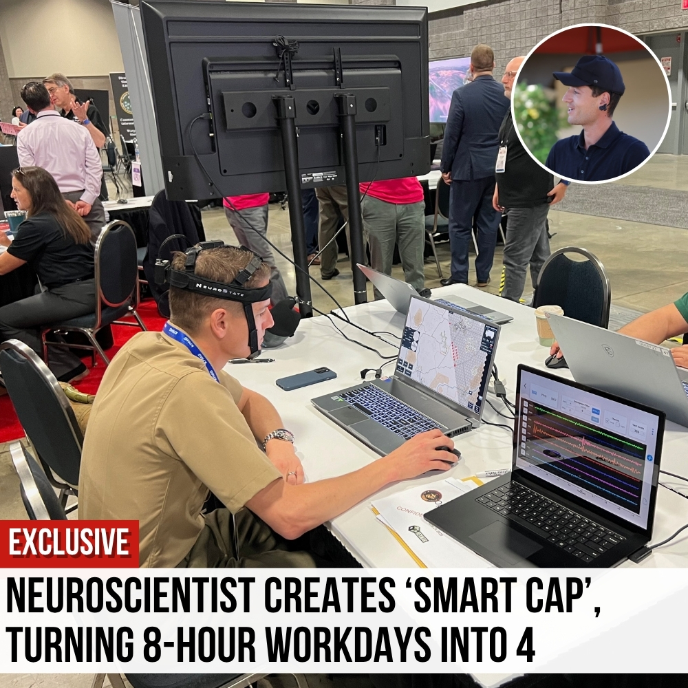 Qneuro Facebook ad: The 'Whoop For Your Brain' Turning 8-Hour Workdays Into 4