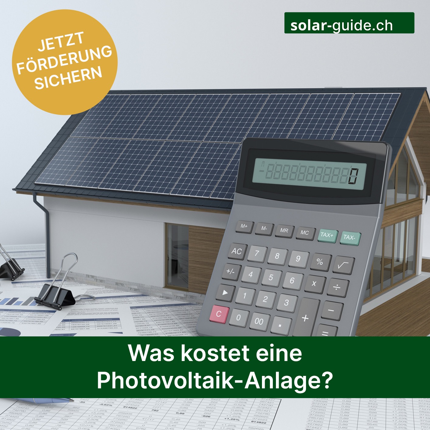 solar-guide.ch Facebook ad: Was kostet eine PV-Anlage?