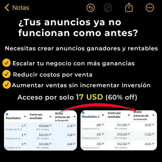 Juancamicastro Facebook ad: Únete hoy solo por $12 (Cupos por culminar)