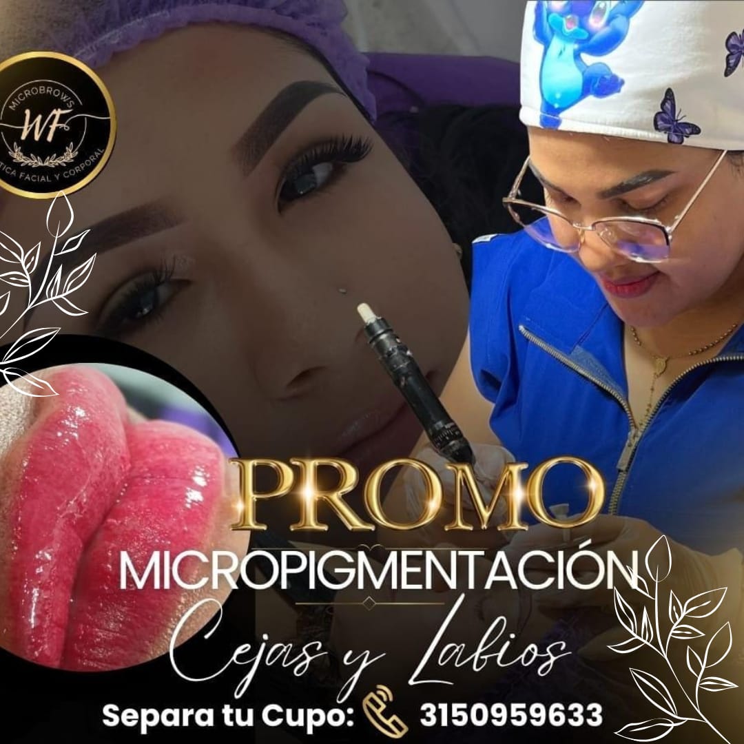 Microbrown studio Facebook ad: MICROPIGMENTACION DE CEJAS Y LABIOS