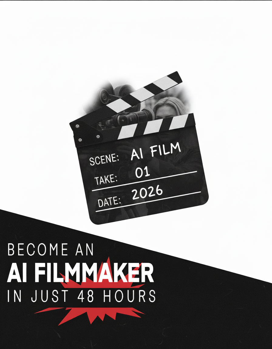 Steptwo.ai Facebook ad: Learn AI Filmmaking In Just 48 Hours