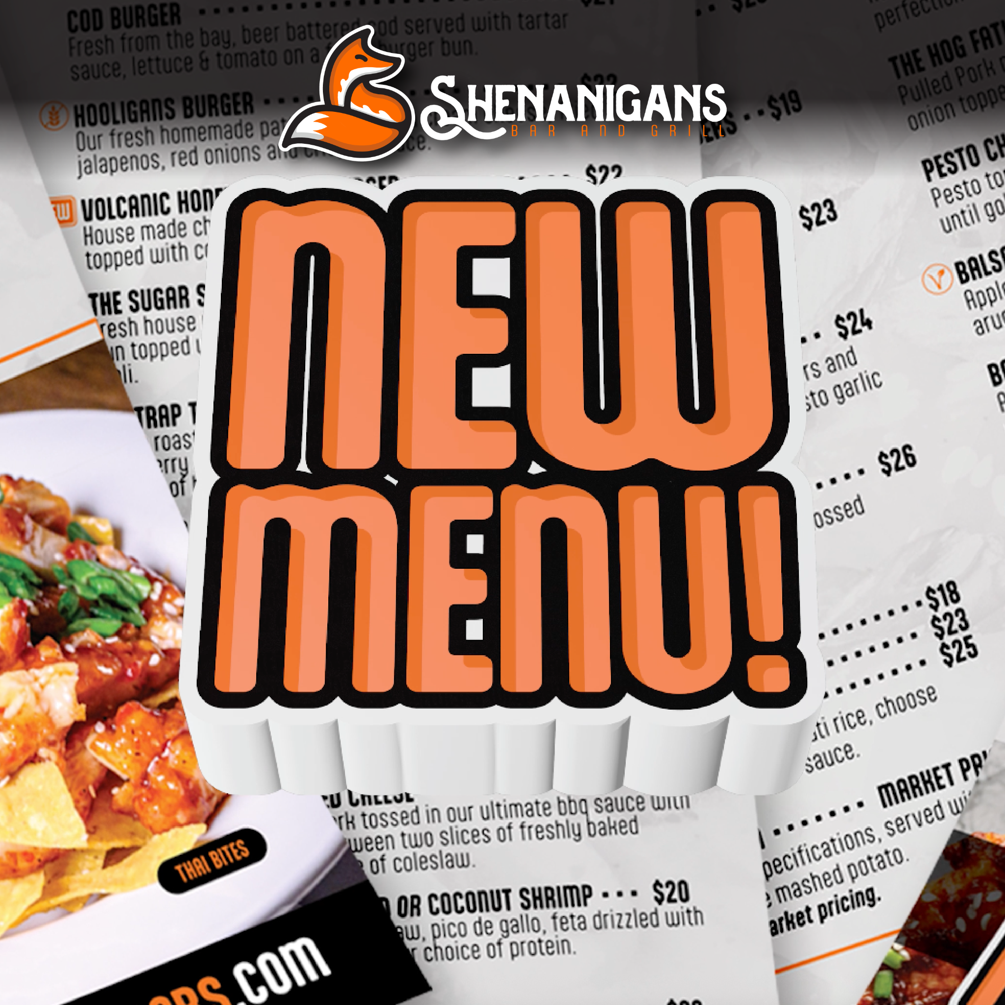 Shenanigans Bar & Grill Facebook ad from Dec 15, 2025