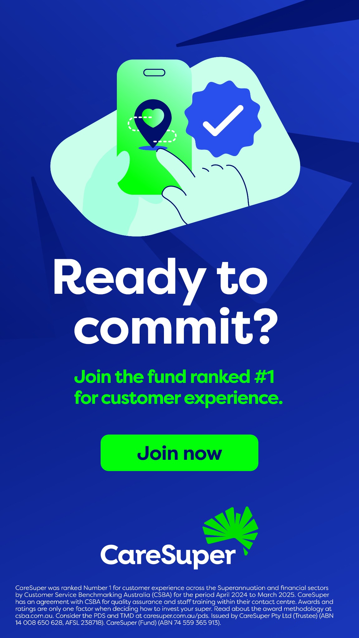 CareSuper Facebook ad from Dec 9, 2025