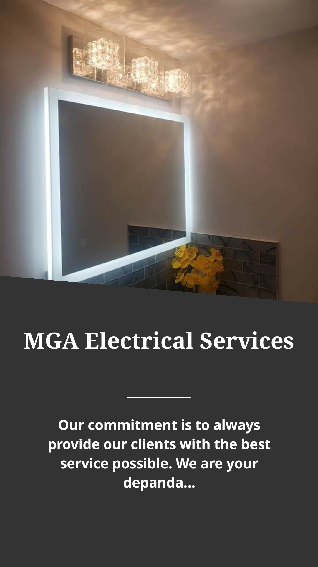 MGA Electrical Services Facebook ad from Mar 22, 2022