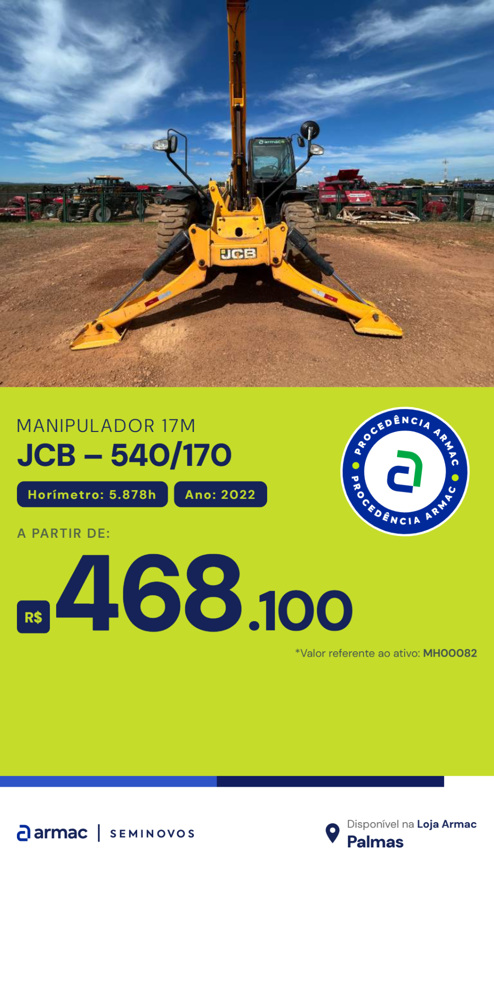 Armac Seminovos Facebook ad from Jun 23, 2026