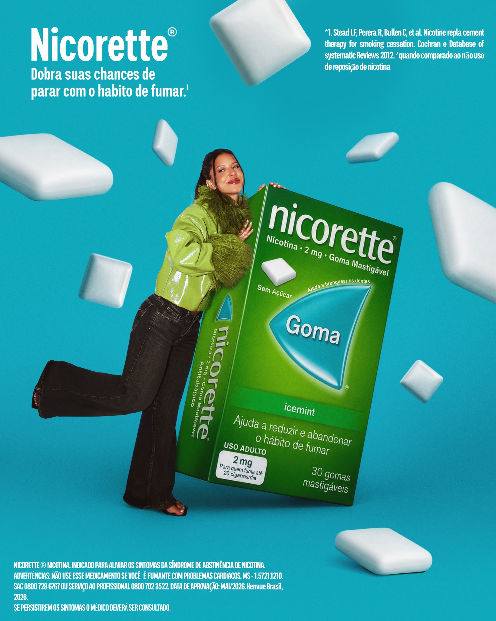 Nicorette Brasil Facebook ad: Já pensou em parar de fumar?