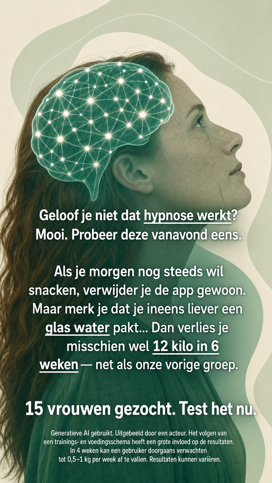 Kure for Hypnotherapy Facebook ad