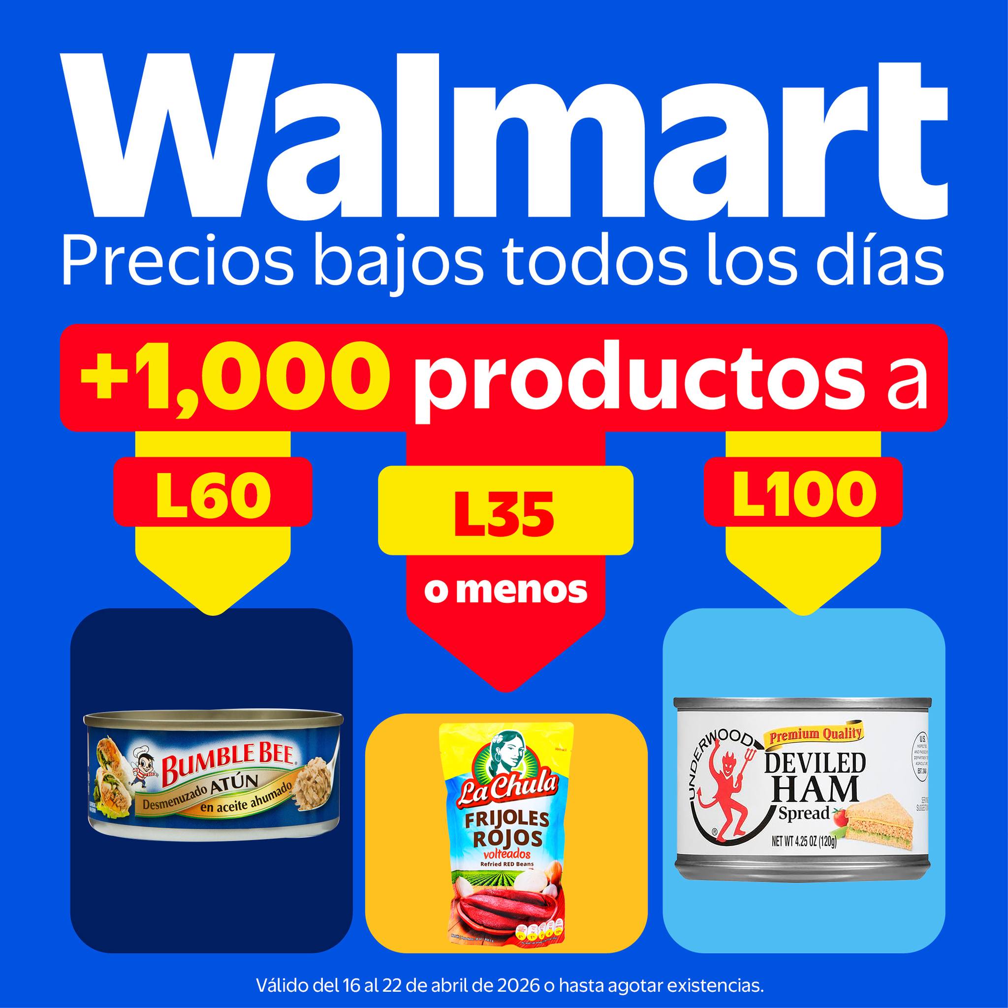 Walmart Honduras Facebook ad: Lo que buscabas para tu hogar lo encuentras…