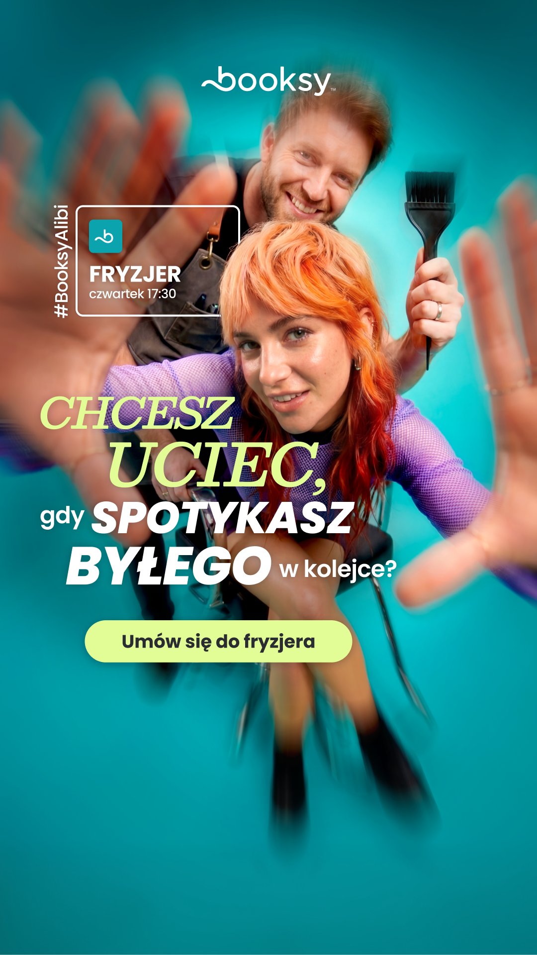 Booksy Facebook ad
