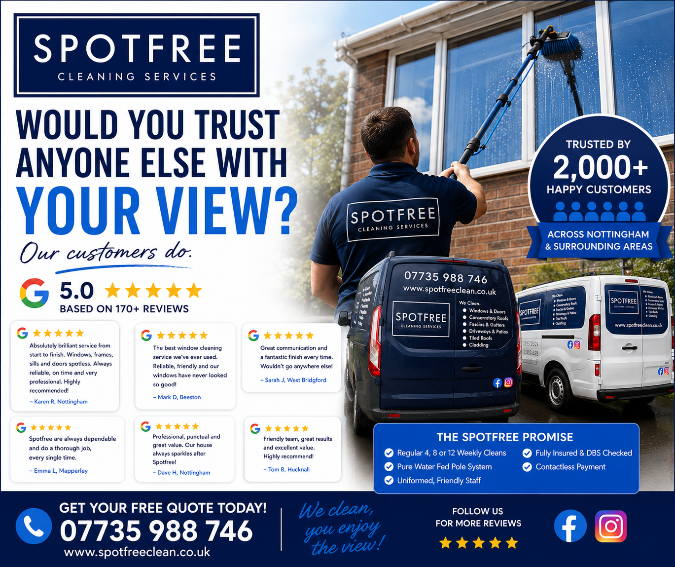 Spotfree Cleaning Services Facebook ad
