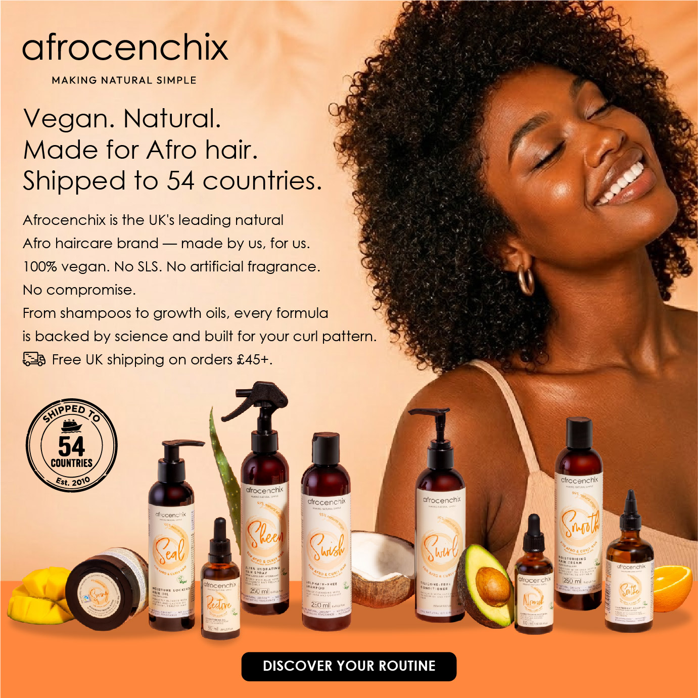Afrocenchix Facebook ad: The UK's leading Afro haircare