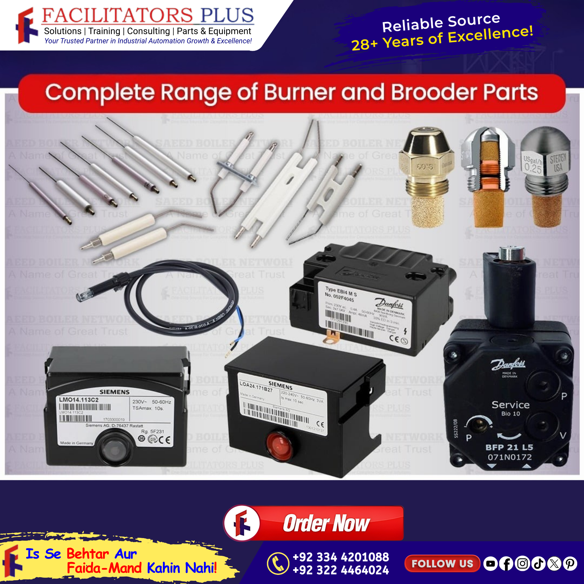 FACILITATORS PLUS Facebook ad: Burner & Brooder Parts, 30+ Years of Trusted…